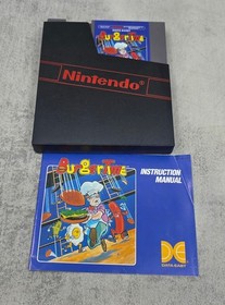 BurgerTime Nintendo NES CIB Complete w/ Cartridge, Box, & Manual 5 Screw