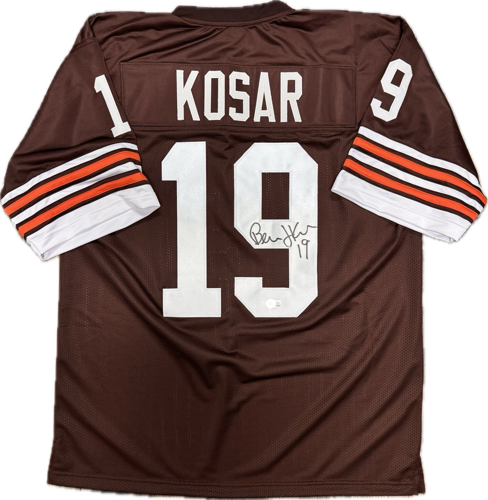 Bernie Kosar Autographed Signed Cleveland Browns Authenticated Custom XL Jersey - Beckett 