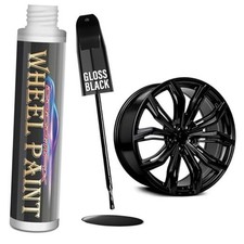 Rim Touch Up Paint, Rim Paint, Car Wheel Scratch Repair Kit for Gloss Black