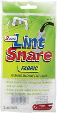 Lot of 12 Lint Snare Fabric Washing Machine Traps with Ties Clamps 6 Packs of 2