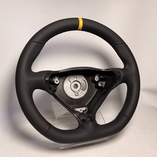 T96 Smaller Thicker Black Leather Steering Wheel Porsche 996 986 Mt Yellow Ring