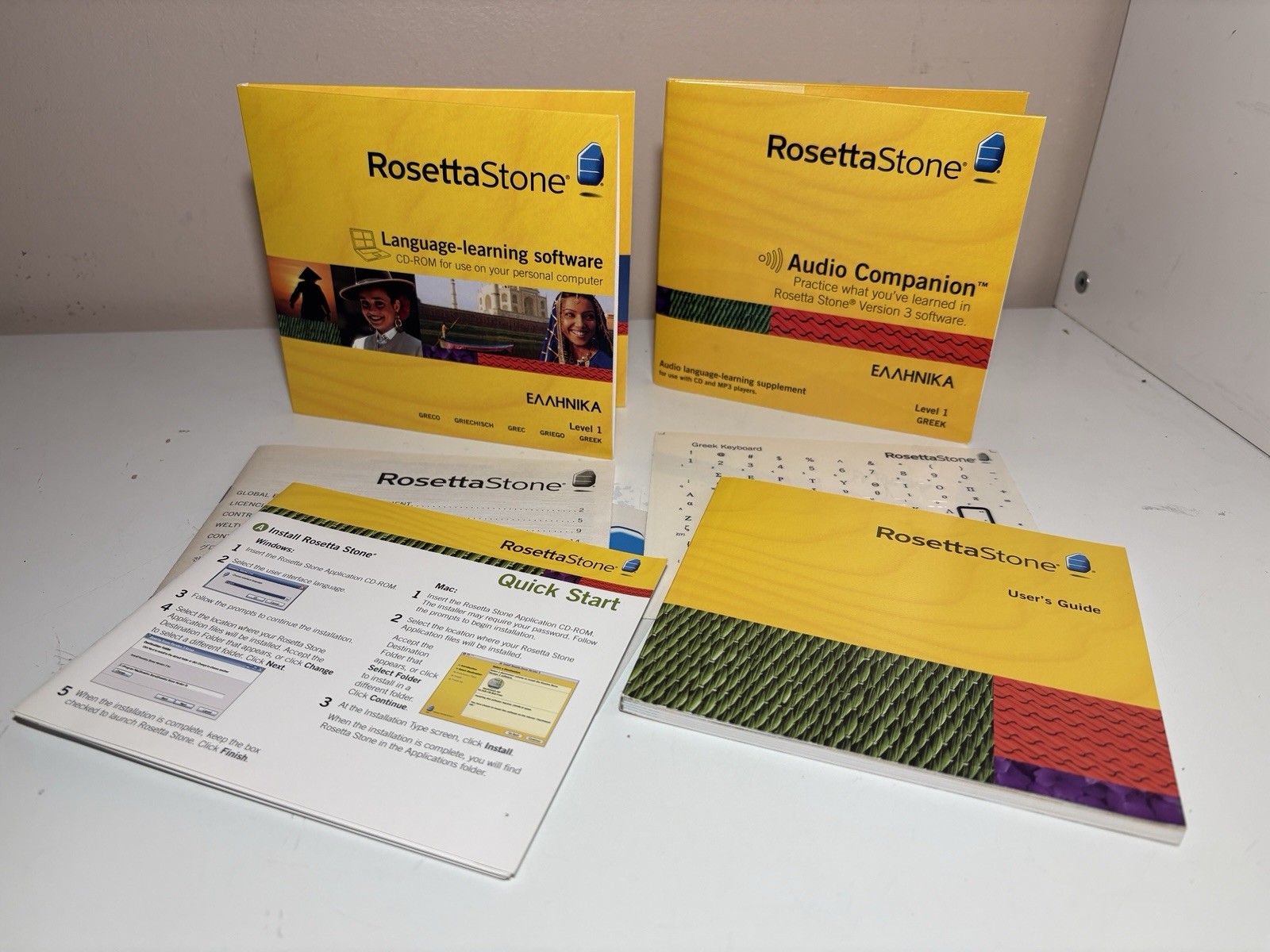 Rosetta Stone Greek Level 1 Version 3 Language Software w/Audio Companion