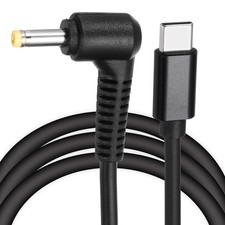 5ft USB C to DC PD Power Fast Charging Cable 4.0x1.7mm 65W 12V 3A Adapter