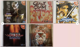 Virtua Fighter Soul Calibur Psychic Force Game Set Lot 5 Sega Dreamcast DC Japan