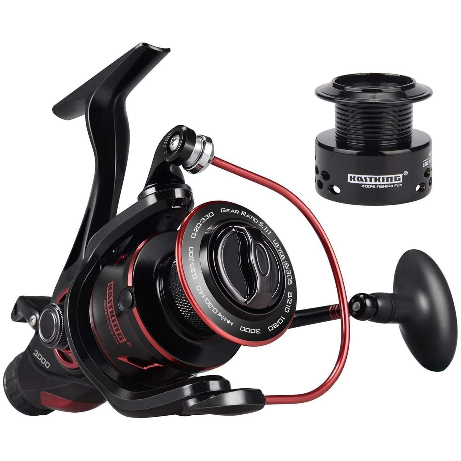 Sharky Baitfeeder III 3000 Spinning Fishing Reel KastKing Si