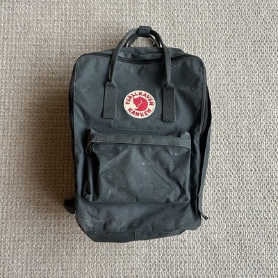 Fjallraven Kanken 15 Inch Backpack Dark Grey Green School Travel Laptop Bag