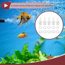 Plastic Hose Barb Fitting 5/16" Barb G3/8 NPT Male Hose Connector PP Clear 1 Set