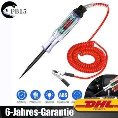 Kfz Spannungsprüfer 3V/6V/12V/24V DC Auto Prüfstift Autotest Diagnosewerkzeug