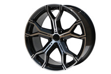 Staggered 20x910.5 Black Machined Wheels 5x112 Audi A4 A5 A6 A7 Bmw 3 4 5 6
