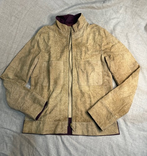 Authentic Archive 2005 ROBERTO CAVALLI Runway Suede Goatskin Pattern Jacket