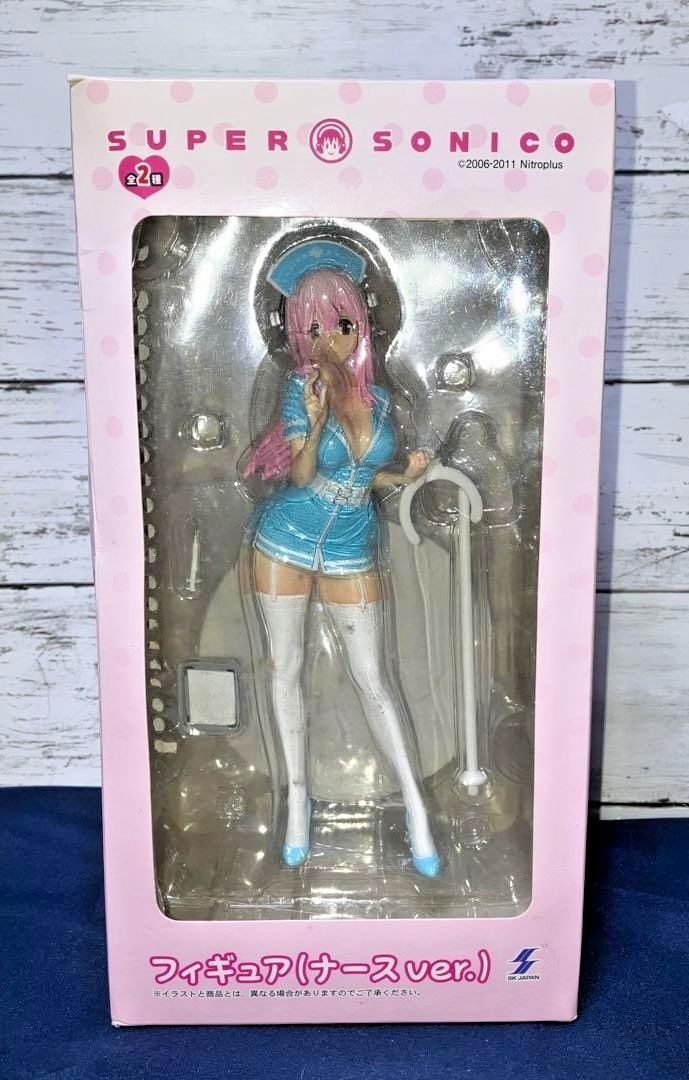 Super Sonico Figure Nurse Ver. Normal Blue Coat Prize 2011 From