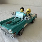 LEGO Teal Vintage Car AM 0937 Set with 2 Minifigures