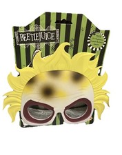 Licensed Beetlejuice Costume Sunglasses Creepy Ghoul Sunstaches Glasses