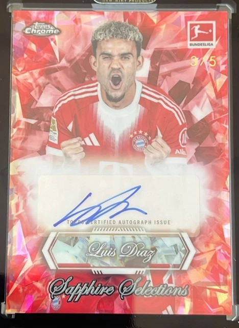 Topps Bundesliga Sapphire 25/26 Luis Diaz Auto Sapphire Selections /5 Bayern