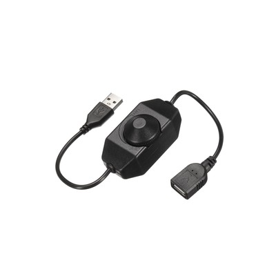 #ad LED Strip Dimmer Switch 5V DC USB Female to Male Extension Cord Black Pack of 2 $15.96