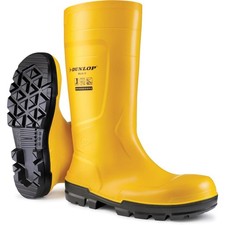 Dunlop Work It Full Safety Wellington Yellow  S5 rated with steel toecap and mi