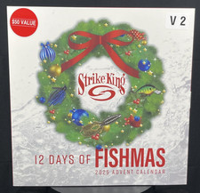 STRIKE KING Fishing LURES 12 DAYS OF FISHMAS 2025 ADVENT CALENDAR V2 NEW Sealed
