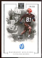 Rashard Higgins RC Card 2016 Panini Impeccable Rookie Autograph #106 