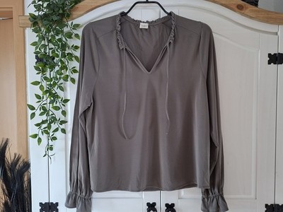 Bluse Tunika Shirt Oversize Gr.S Daniels Khaki Damen Neu