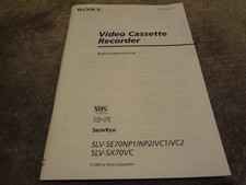 Original Sony Bedienungsanleitung für SLV-SE...