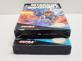 Mission: Impossible & Silent Service NES Nintendo CIB Complete Authentic Tested 