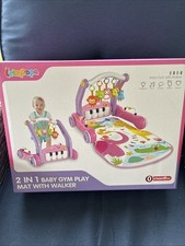 Baby Gym Play Mat with Walker and Kick Piano