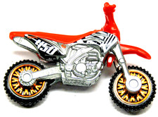 2024 Hot Wheels Dirt Bike 450F Orange Copper Rims Xtreme Sports 1:64 HTC00