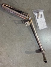 1EA NEW EXHAUST SYSTEM C70 PASSPORT ANGLES OUTWARD (TUCKS BACK UNDER) (825-0539)