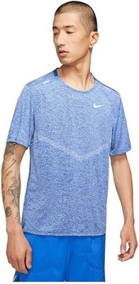 Nike Dri-FIT Rise 365 Men's Short-Sleeve Running Top Blue Size S
