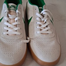 Nike SB Heritage Vulc White Green Gum Low Top Athletic Lace Up Sneakers Men's 