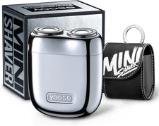 yoose Mini Shaver On-The-Go Portable Alloy Electric Shaver for Men Cordless T...