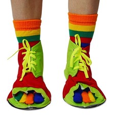 Clown Shoes And Toe Sock Costume Set Adult One Size