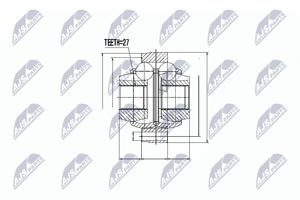 Nty Inner Cv Joint Right For Toyota Camry 96- Highlander 00 - Image 9