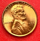 1950-P Lincoln Wheat Cent Penny GEM RED BU From an Original Bank Roll