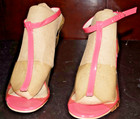 Vintage Chunky High Heel Shoes Mauve Pink Clear Plastic Acrylic Sexy Size 6.5 — photo 9