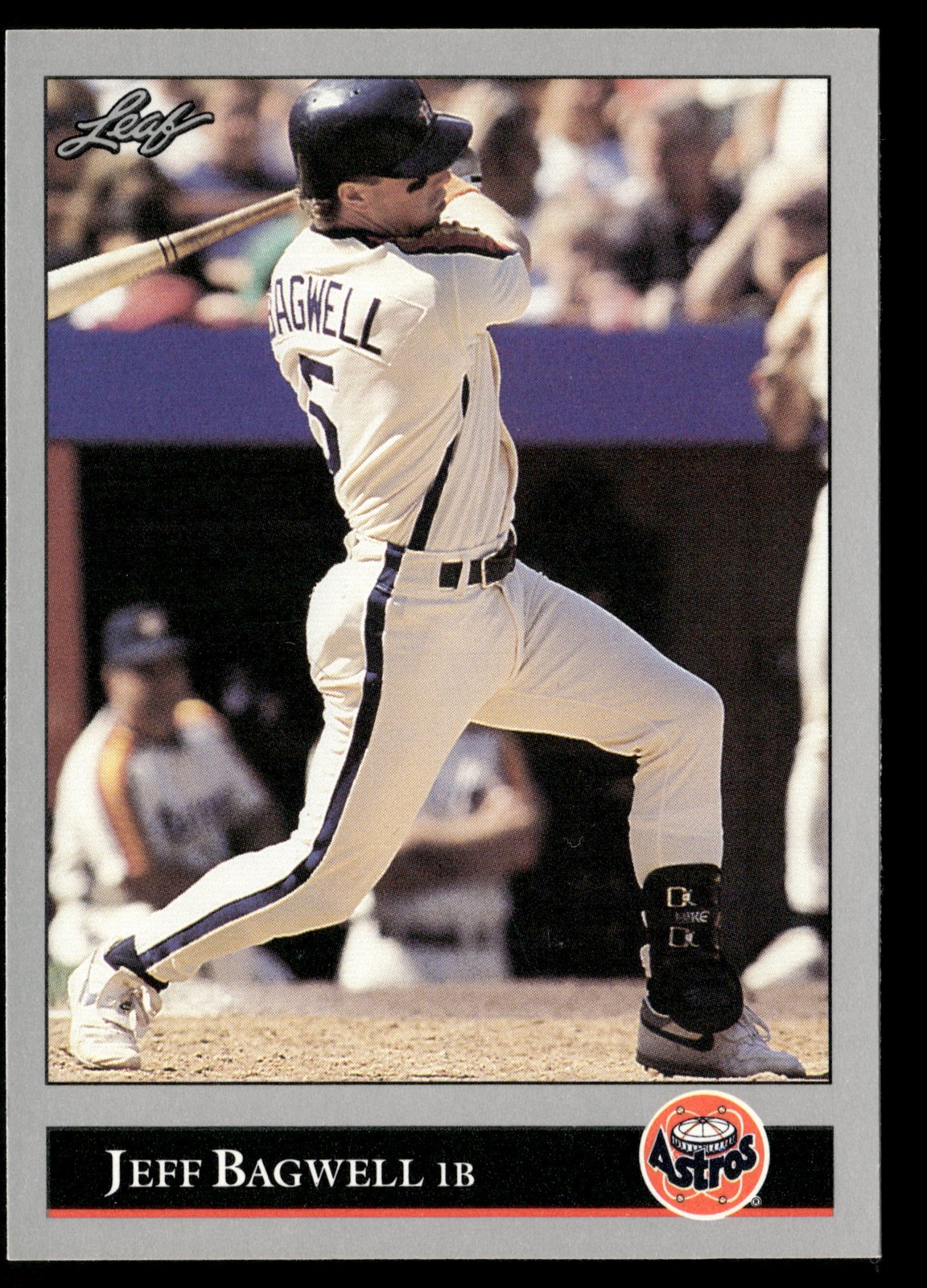Jeff Bagwell #28 Baseball Cards 1992 Leaf trading card — raw and PSA graded price guide