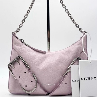 Givenchy VOYOU Pink Leather One Shoulder Chain Bag Excellent Condition Authentic