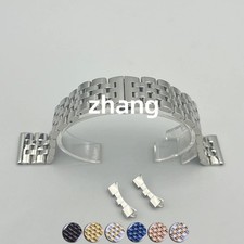 Polished 10mm-24mm Metal Bracelet Stainless Steel Watch Band Strap Universal