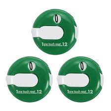 3 Pack Golf Score Counter Mini Golf Stroke Attachment Green White