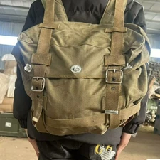 Surplus Chinese Army Canvas Bag Pack Backpack 40X35X20cm Made in 1960s