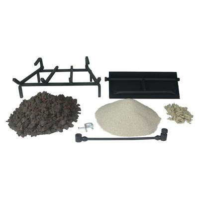 Gas Fireplace Hearth Kit Burner, Log Grate, Embers, Everything Need NG or LP