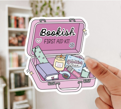 Bookish First Aid Sticker – Bold Vinyl Decal for Book Lovers | eBay UK