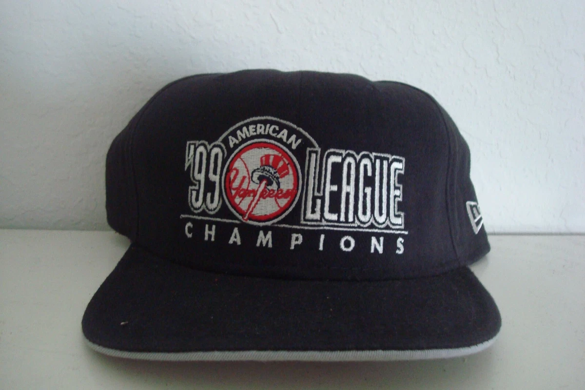 NEW YORK YANKEES 1999 NEW ERA CHAMPS SNAPBACK DEADSTOCK HAT CAP VINTAGE B3