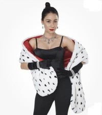 Stole Wrap - Faux Dalmatian - Cruella - Deluxe Costume Accessory - One Size