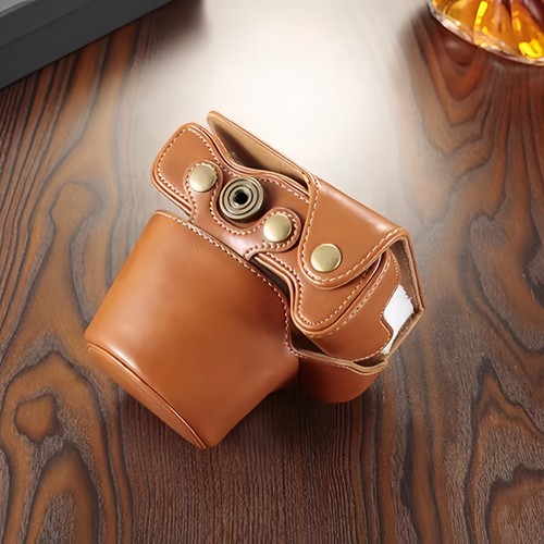 Camera bag. Leather protective sleeve is wear-resistant.for Canon EOS R50 - Picture 3 of 17