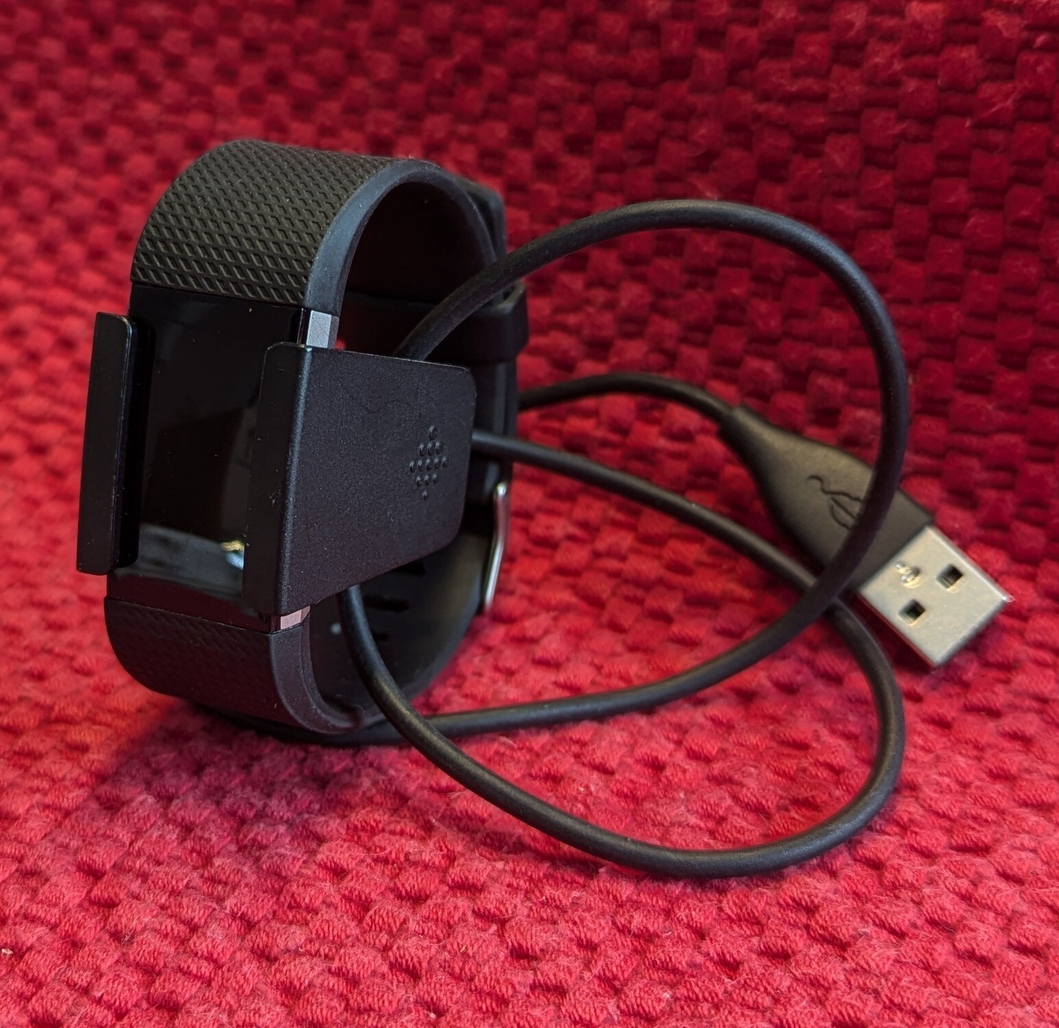 Fitbit Charge 2 Silver Tracker Small Black Band with Charger Included-image