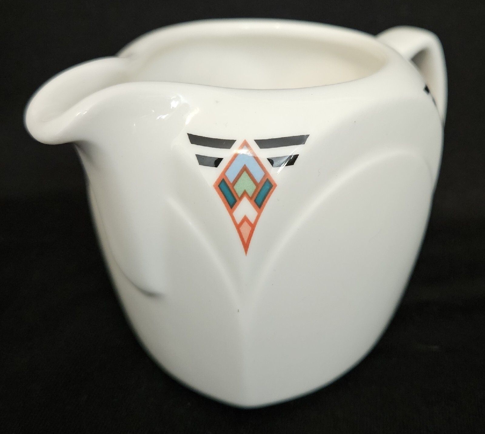 Art Deco Creamer Set of 2 Albalite Steelite International Made in England