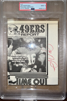 その他 Joe Montana Auto psa9 Joe Montana Auto psa9