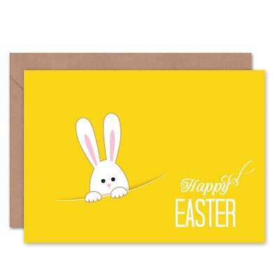 Frohe Ostern Hase Tasche Blanko Grußkarte mit Umschlag