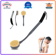 20.5" Back Scrubber with Long Handle   Deep Cleaning Bath Brush for Shower